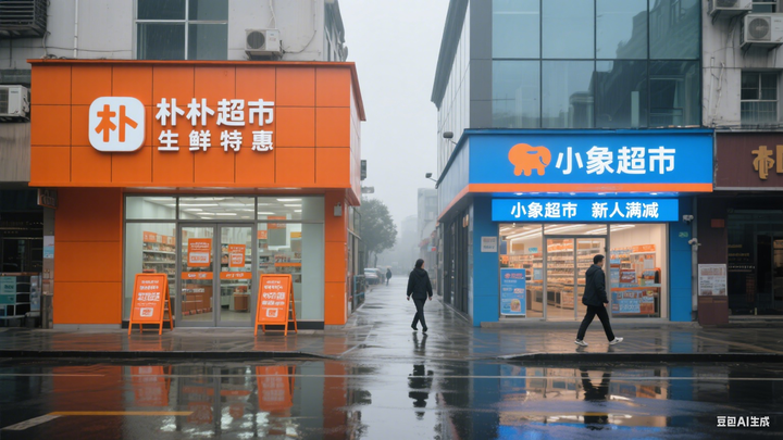 華南零售爆變：樸樸超市400倉圍堵，小象超市8.7億用戶破局，誰能笑到最后？