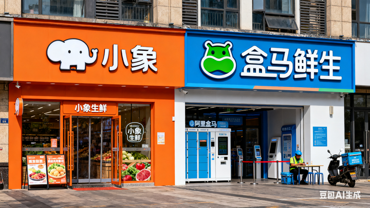 盒馬小象超市拼到第三局！阿里500億VS美團“快樂猴”，折扣店成即時零售新戰場？